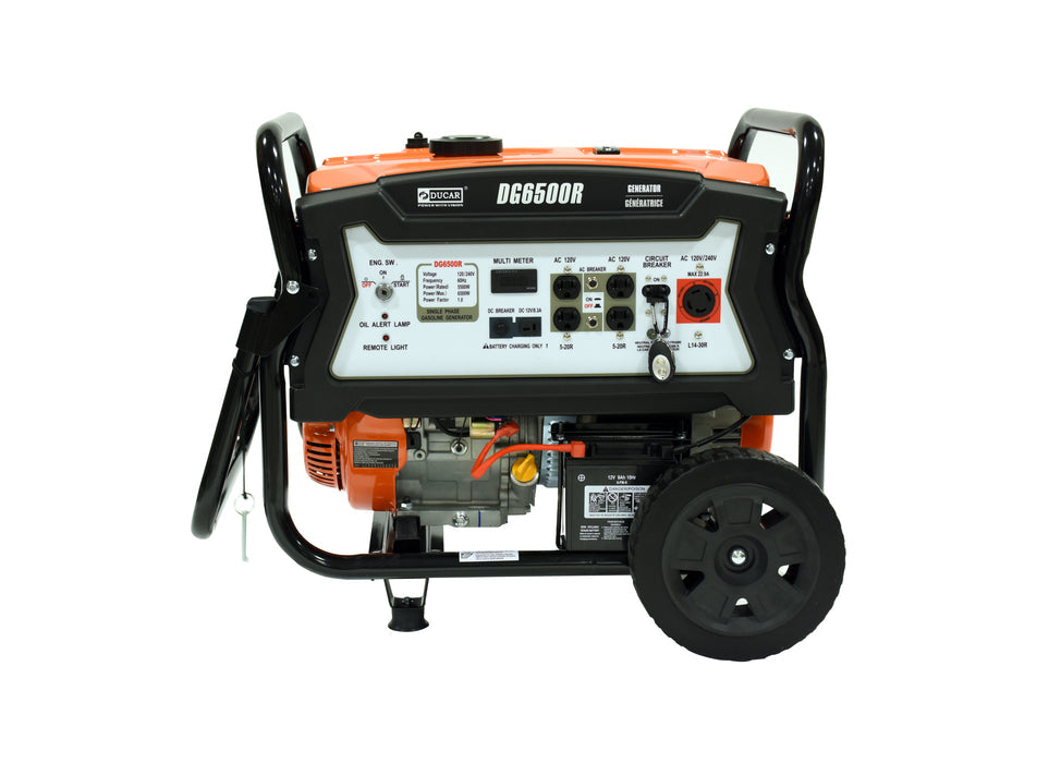 Génératrice DUCAR 6500W - 15HP Démarreur à distance