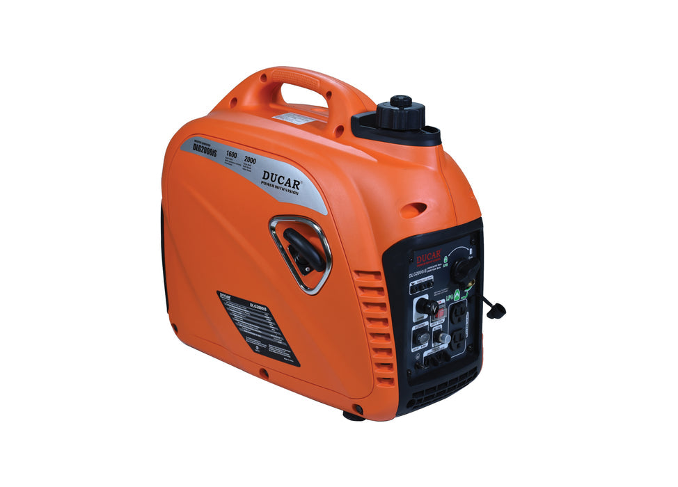 Génératrice silencieuse 2000W GPL/Essence - 3HP