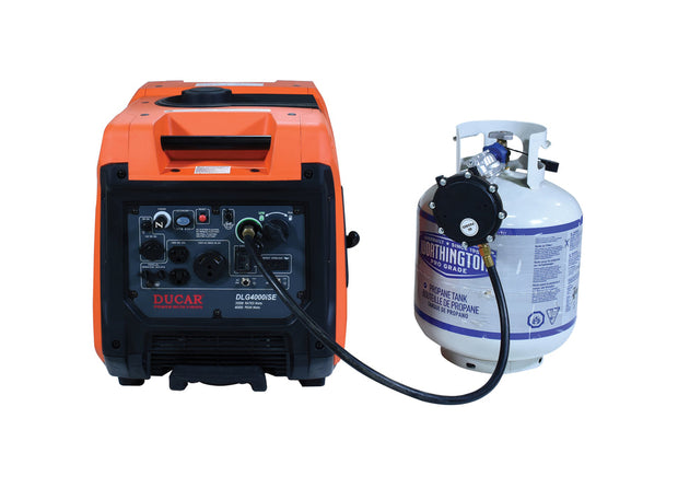 Génératrice silencieuse 4400W GPL/Essence - 7.5HP