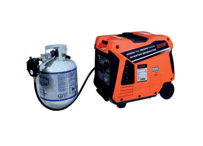 Génératrice silencieuse 4400W GPL/Essence - 7.5HP