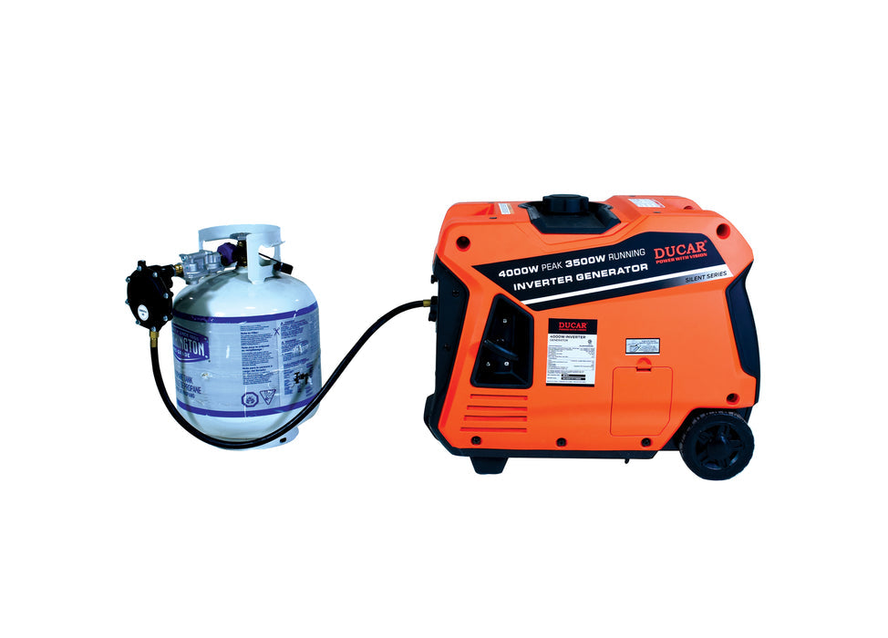Génératrice silencieuse 4400W GPL/Essence - 7.5HP